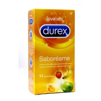 Preservativos Durex - Saboreame de Durex; 12un.
