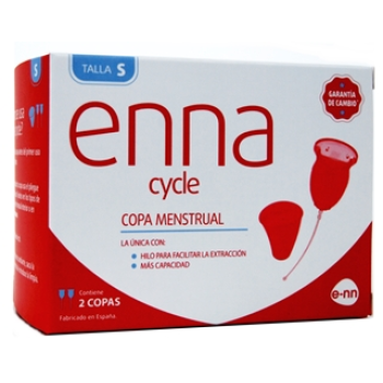 Enna Cycle Caja con 2copas, Copa Menstrual Talla S.