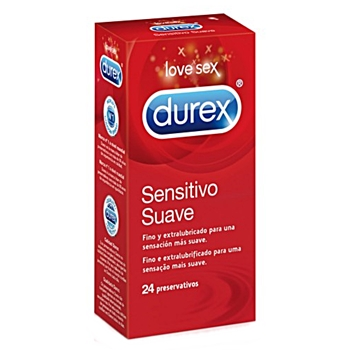 Preservativos Durex -  Sensitivo Suave de Durex; 24un.