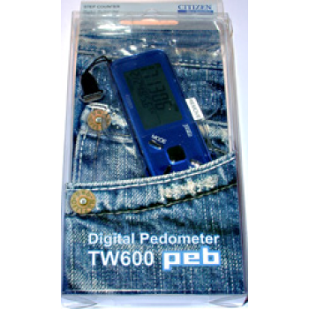 Citizen TW600 podometro digital azul.