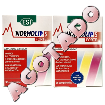Normolip 5 Forte 36 comprimidos. Pack 2Un. (Total 72 comprimidos).