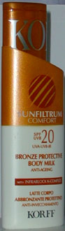 Korff leche bronceadora cuerpo FP20 �150 ml.
Korff Sunfiltrum Comfort: selecciona los rayos beneficiosos y bloquea los nocivos gracias al infrablock K_complex. Resistente al agua.
Korff leche bronceadora cuerpo FP20 �150 ml. est� fabricado por: Korff
Productos similares: Korff leche bronceadora cuerpo FP15 �150 ml., Korff leche bronceadora cuerpo, Korff leche fotoprotectora, Korff leche bronceadora, Korff leche bronceadora cuerpo, Korff crema bronceadora, Korff loci�n bronceadora, Korff emulsi�n bronceadora, Korff leche bronceadora cuerpo FP20 �150 ml.