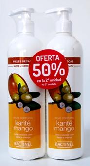 parafarmacia comprar BACTINEL Leche Corporal con Karité y mango 500 ml. PACK 2UN., -50% DESCUENTO en 2ªUN