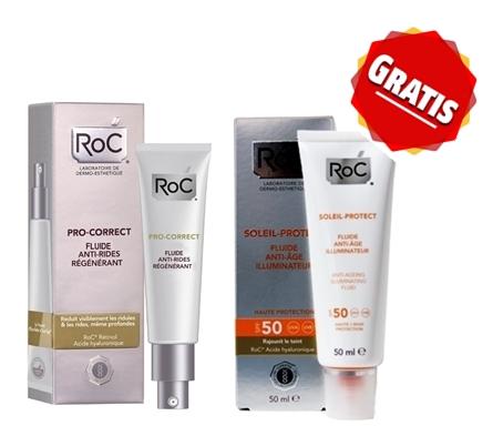 parafarmacia comprar ROC PRO-CORRECT fluido antiarrugas rejuvenecedor 40 ml.GRATIS ROC SOLEIL-PROTECT Fluido Iluminador 