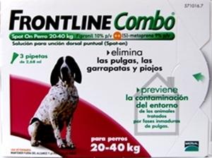 parafarmacia comprar FRONTLINE Combo  spot on perro 20-40 kg 3 pipetas