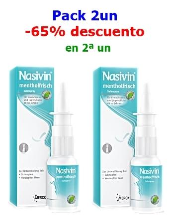 parafarmacia comprar Nasivin Mentol Fresh spray 20 ml. Pack 2un, -65% descuento en 2ªun