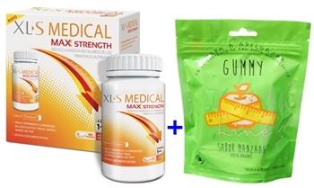 parafarmacia comprar XLS MEDICAL Max Strength 120 comprimidos + GUMMY LINE sabor manzana 42 un. 210 gr