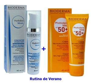 parafarmacia comprar RUTINA DE VERANO: BIODERMA HYDRABIO serum 40 ml + BIODERMA PHOTODERM MAX  crema  40 ml. spf50+