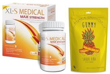 parafarmacia comprar XLS MEDICAL Max Strength 120 comprimidos + GUMMY LINE sabor piña 42 un. 210 gr