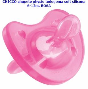 parafarmacia comprar CHICCO chupete physio todogoma soft silicona 6-12m. ROSA