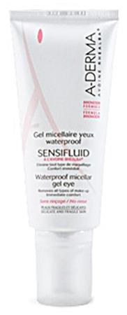 parafarmacia comprar ADERMA SENSIFLUID  gel micelar ojos waterproof 100 ml.