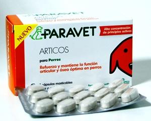 parafarmacia comprar PARAVET ARTICOS  para perros 60 capsulas masticables sabor a carne