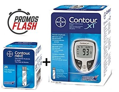 parafarmacia comprar CONTOUR  NEXT  tiras reactivas de glucosa 25 un + Medidor de glucosa CONTOUR XT PRECIO AHORRO