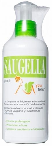parafarmacia comprar SAUGELLA FRESH jabon higiene intima 250 ml + REGALO MONEDERO 