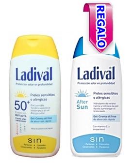 parafarmacia comprar LADIVAL fotoprotector solar  GEL-CREMA 50+   200 ml. REGALO LADIVAL ARTER SUN 200 ml.