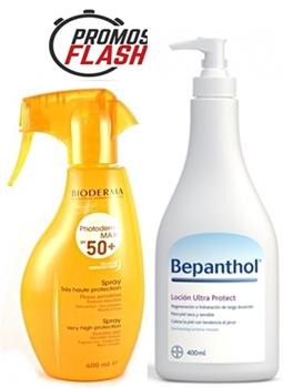 parafarmacia comprar BIODERMA PHOTODERM MAX Familiar Spray 400 ml.,SPF 50+, +BEPANTHOL loción ultra protect 400 ml.PRECIO