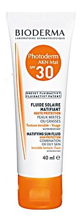 parafarmacia comprar BIODERMA Photoderm AKN Mat fotoprotector fluido matificante SPF 30/UVA 13, 40 ml.