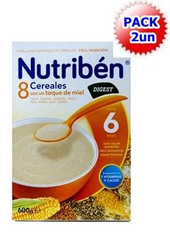 parafarmacia comprar NUTRIBEN papilla de 8 cereales y miel efecto bífidus 600 gr. DUPLO 20% de  DESCUENTO en 2ª Un.