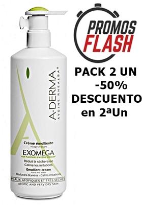parafarmacia comprar A-DERMA EXOMEGA crema emoliente 400 ml. ENVASE AHORRO, PACK 2UN, -50% DESCUENTO EN 2ªUN