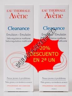 parafarmacia comprar AVENE CLEANANCE emulsión matificante 40 ml. DUPLO DESCUENTO 20% EN 2ªUN