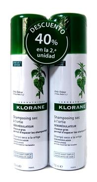 parafarmacia comprar KLORANE champu seco a la ortiga 150 ml. DUPLO 40% DE DESCUENTO en 2ª UN