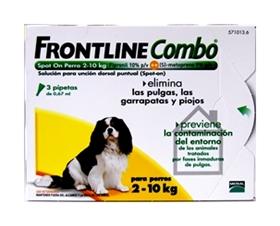 parafarmacia comprar FRONTLINE Combo  spot on perro 2-10 kg 3 pipetas