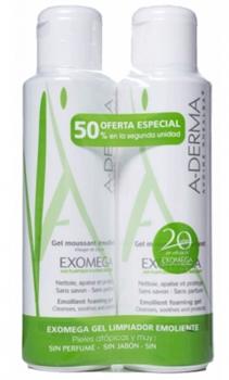 parafarmacia comprar ADERMA EXOMEGA  gel limpiador emoliente 500 ml PACK 2UN., -50% DESCUENTO EN 2ªUN